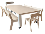 Kinderbankje met rugleuning L150 cm Tangara Groothandel voor Kinderopvang inrichting5